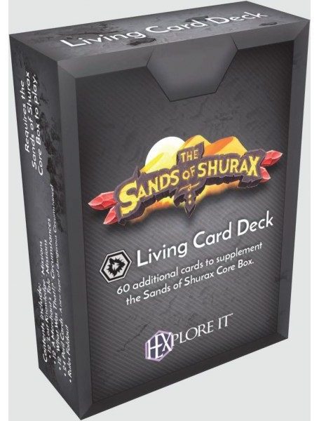 hexplore it the sands of shurax living card deck