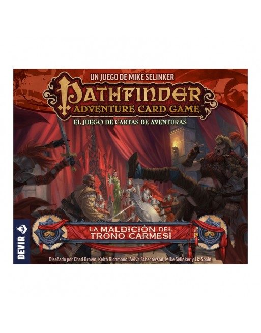 pathfinder el juego de cartas de aventuras la maldicion del trono carmesi