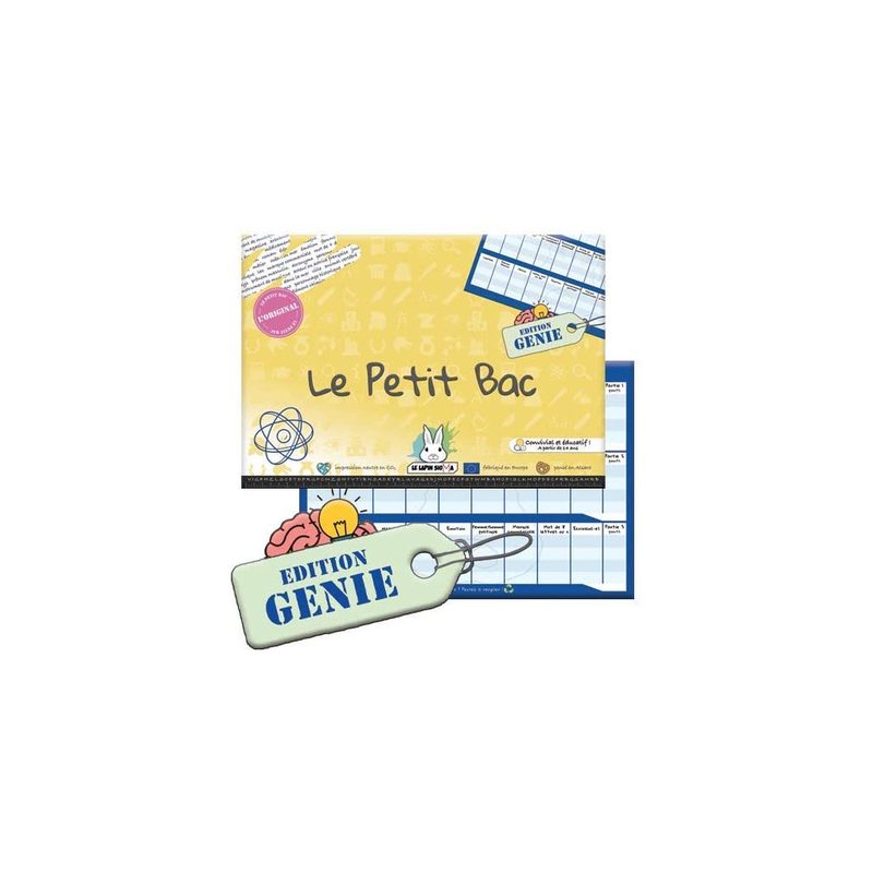 jeu du petit bac edition genie
