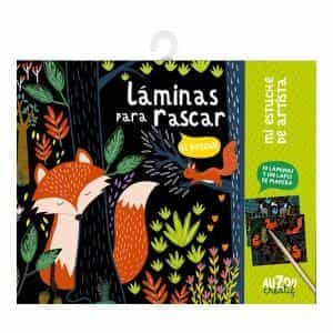 laminas para rascar el bosque