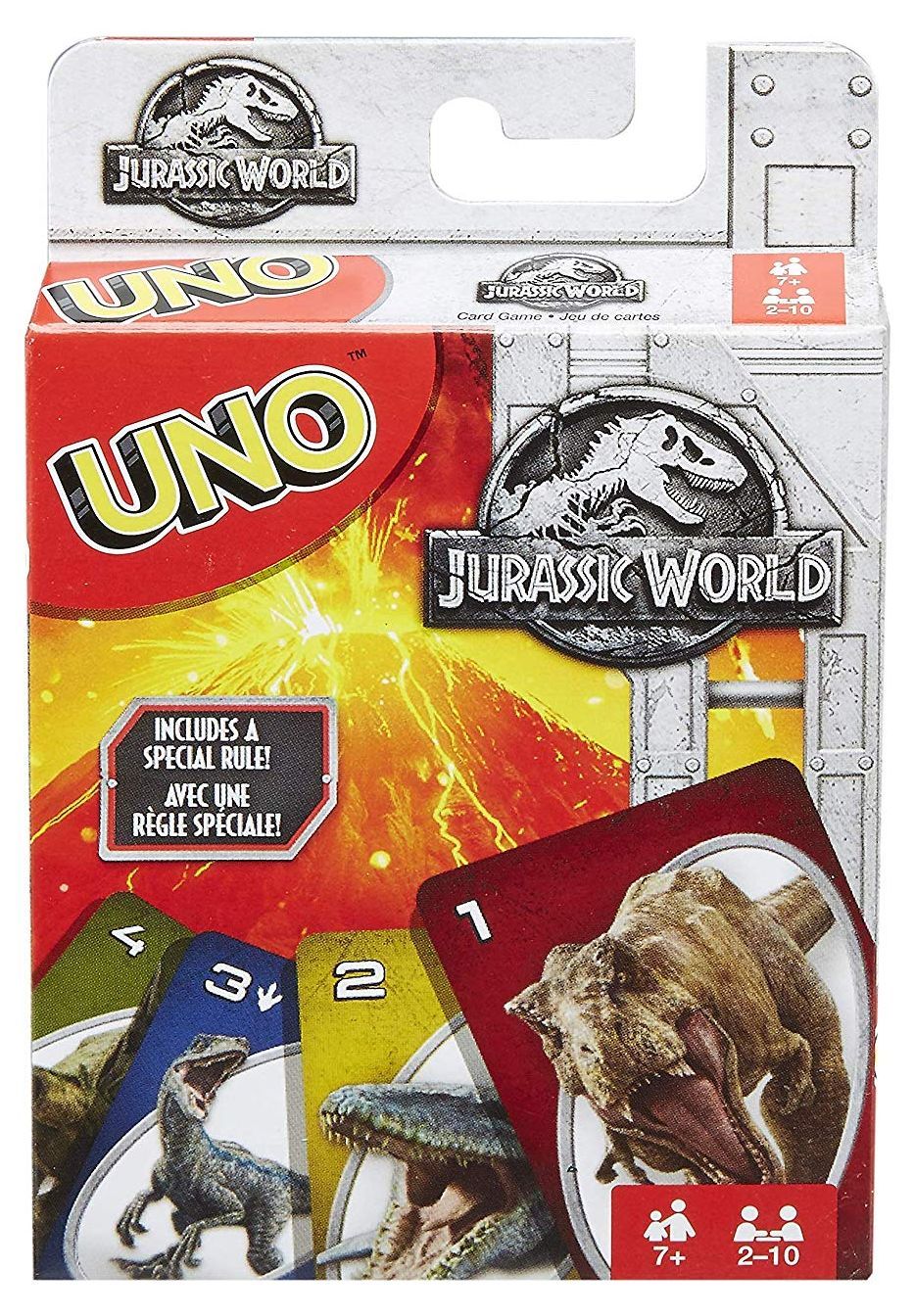 uno jurassic world 3 juego de cartas