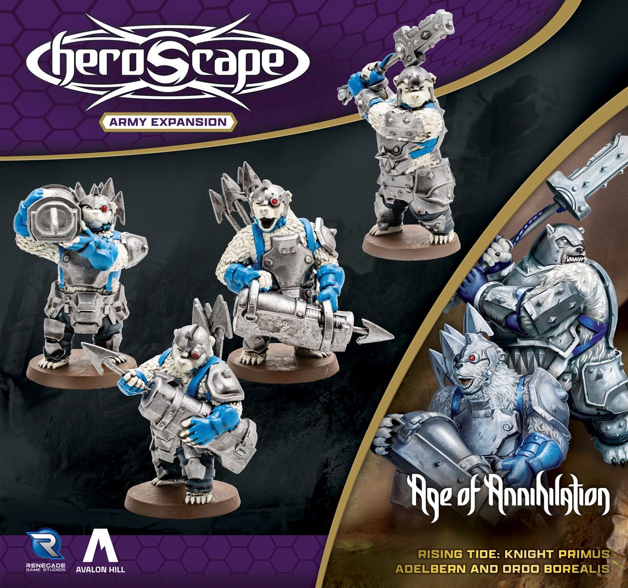 Heroscape: Rising Tide – Knight Primus Adelbern and Ordo Borealis Army Expansion
