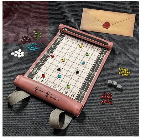 sage stones scroll red
