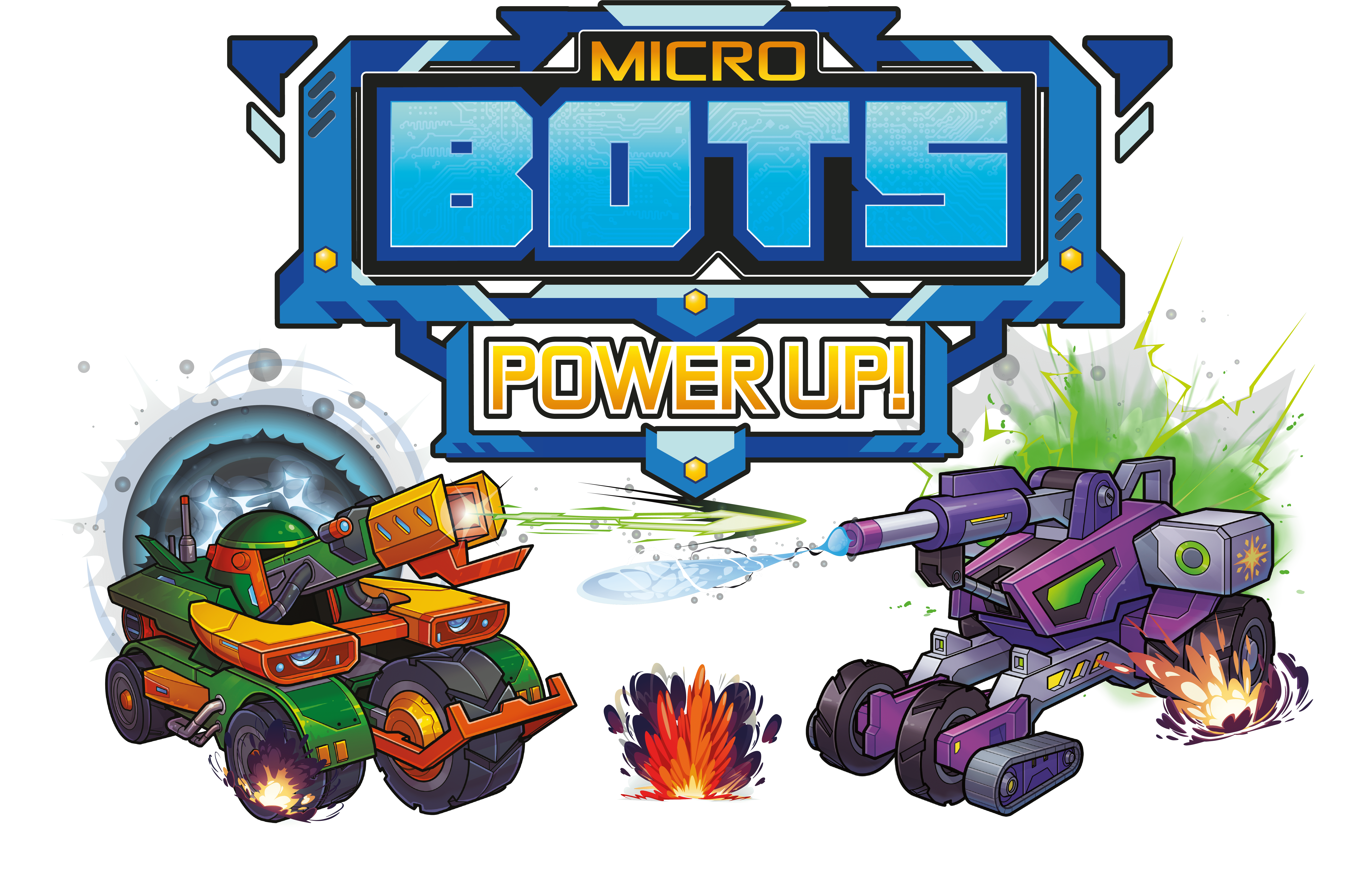 micro bots power up