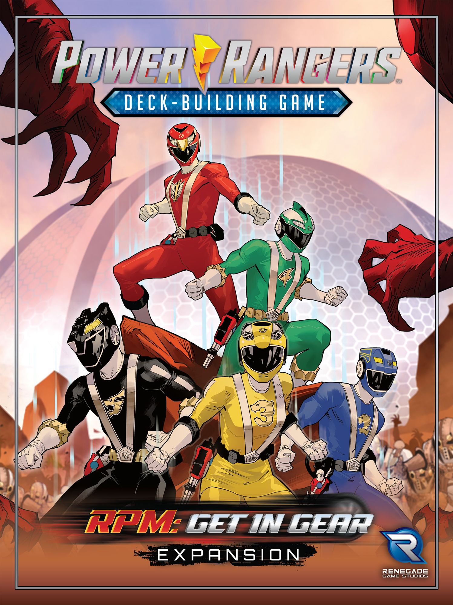 power rangers deck building game rpm get in gear