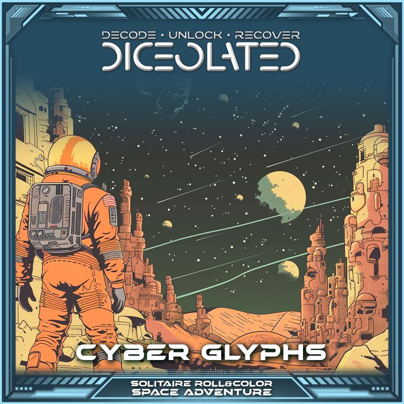 diceolated cyber glyphs