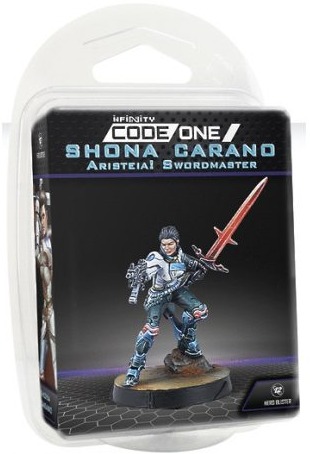 shona carano aristeia swordmaster submachine gun infinity codeone