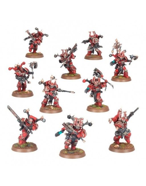 berserkeres de khorne de los devoradores de mundos warhammer