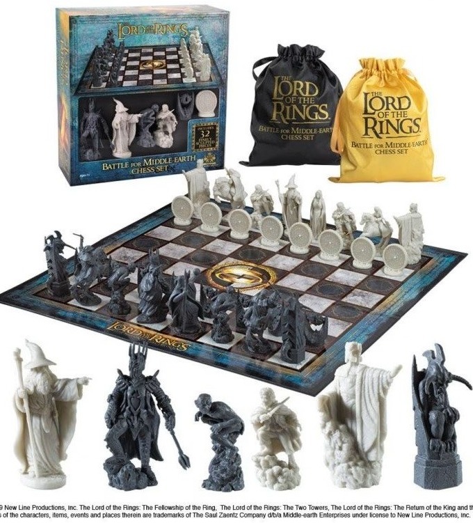 ajedrez the noble collection el senor de los anillos