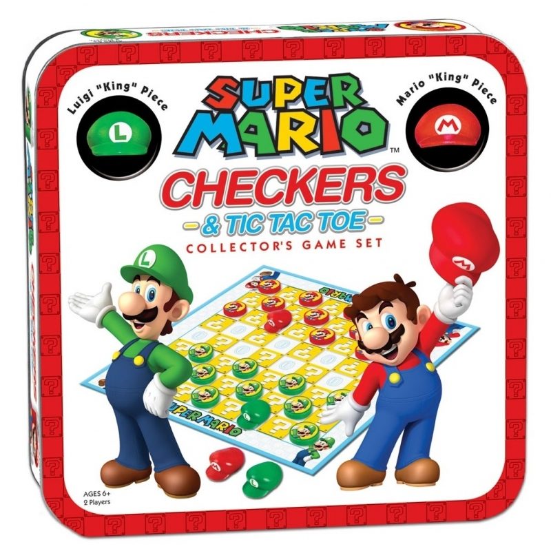 super mario checkers tic tac toe