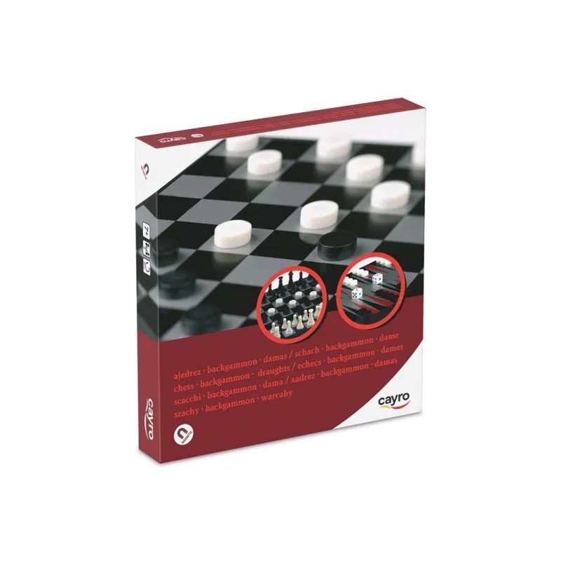 ajedrez damas backgammon magnetico