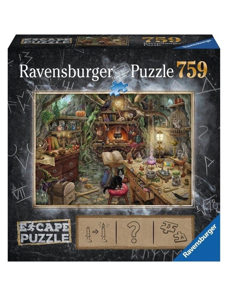 escape room puzle juego la cocina de la bruja