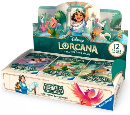 caja 2424 paquetes de refuerzo archazias island disney lorcana tcg