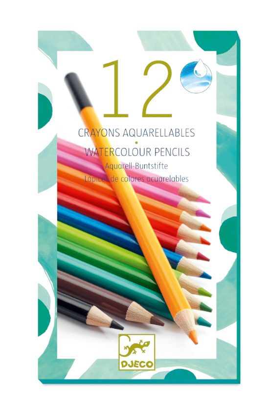 djeco colores 12 lapices acuarelables