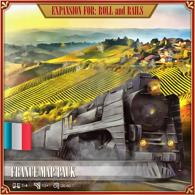 roll and rails france map pack