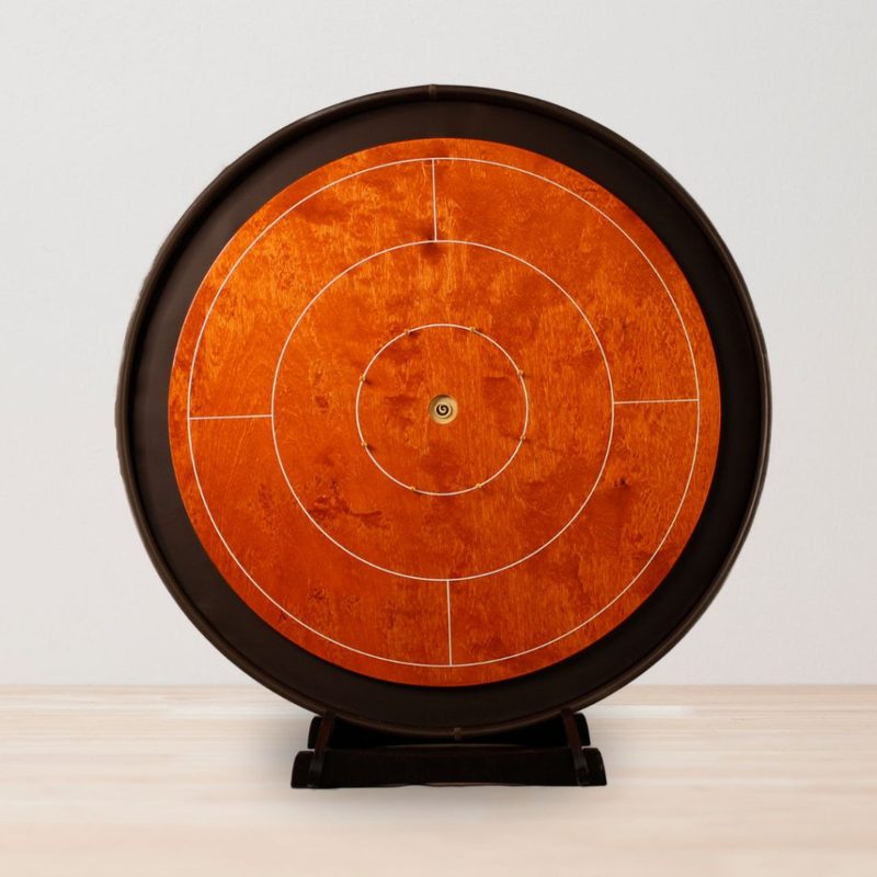 woodestic crokinole tournament set cherry dark chocolate