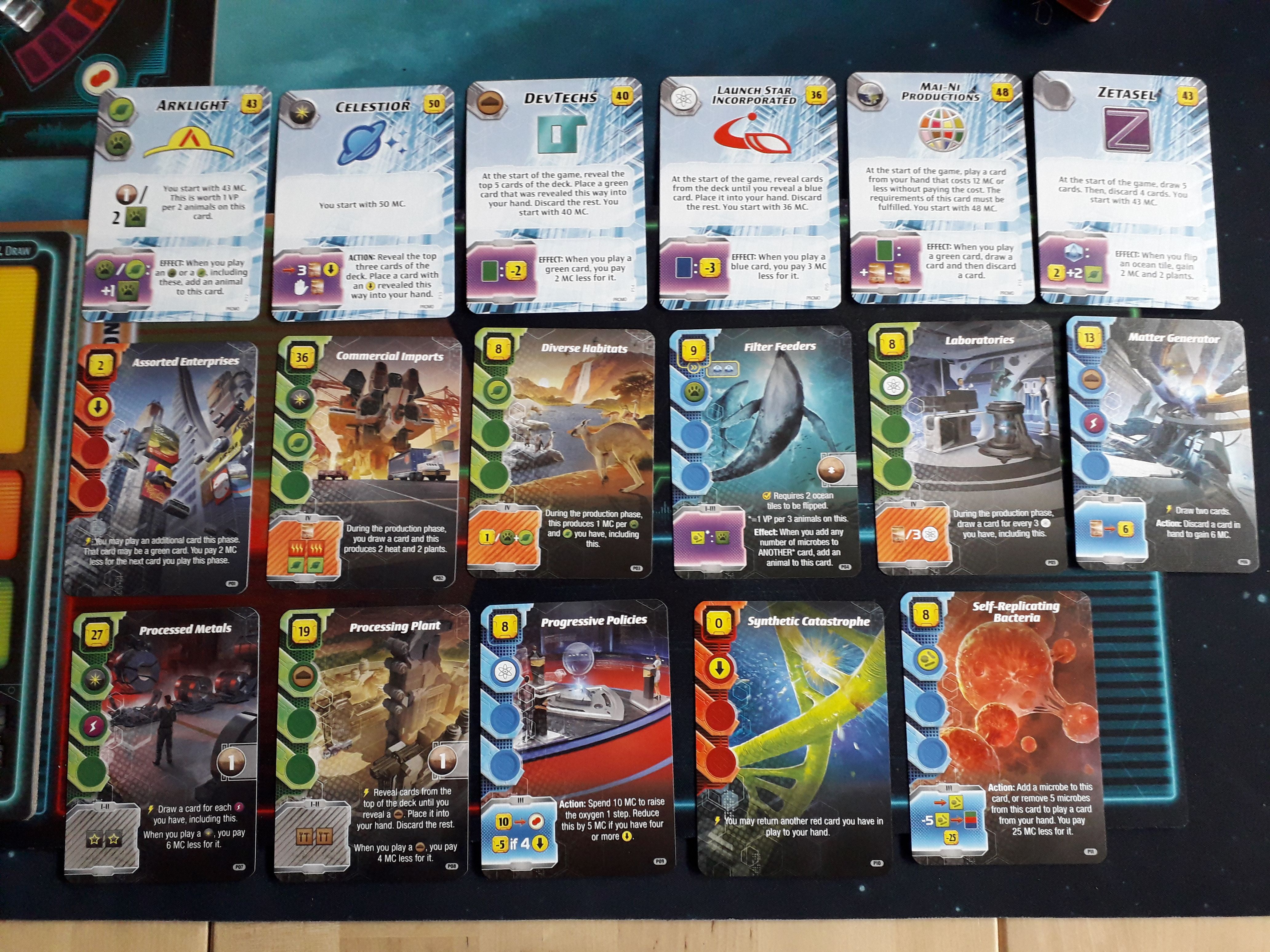 terraforming mars expedicion ares cartas promo