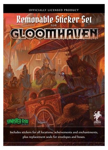 gloomhaven removable sticker set