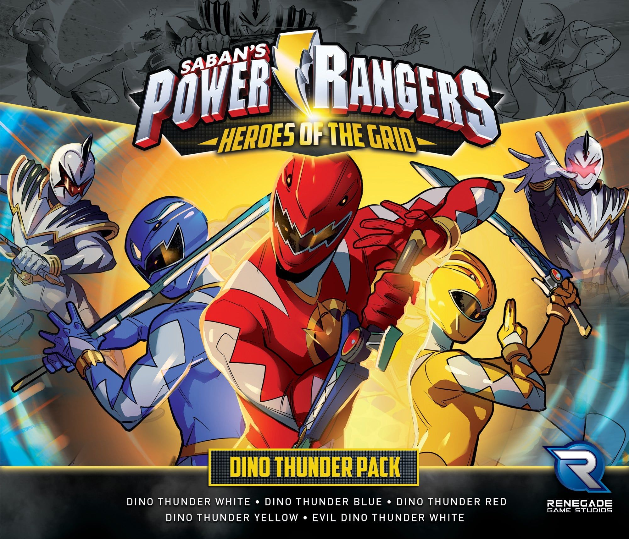 power rangers heroes of the grid dino thunder pack