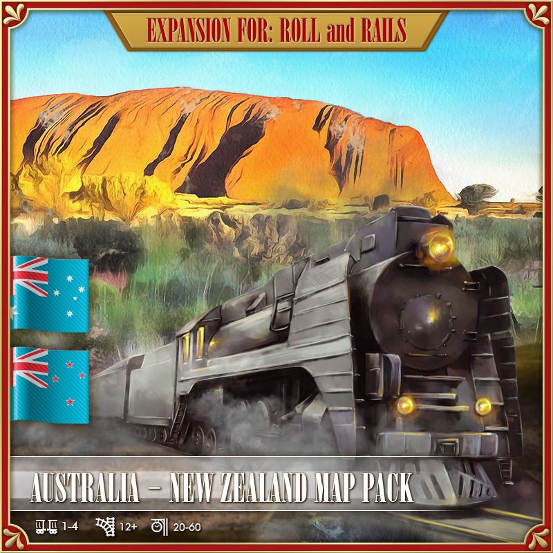 roll and rails australia new zealand map pack