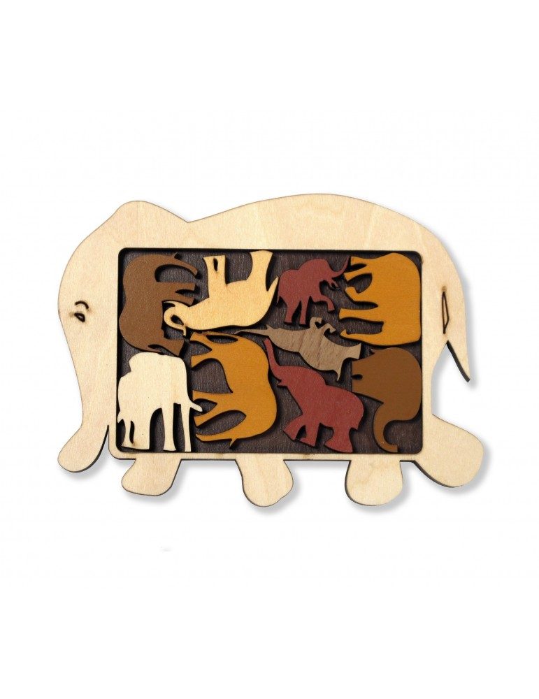 puzle de elefantes