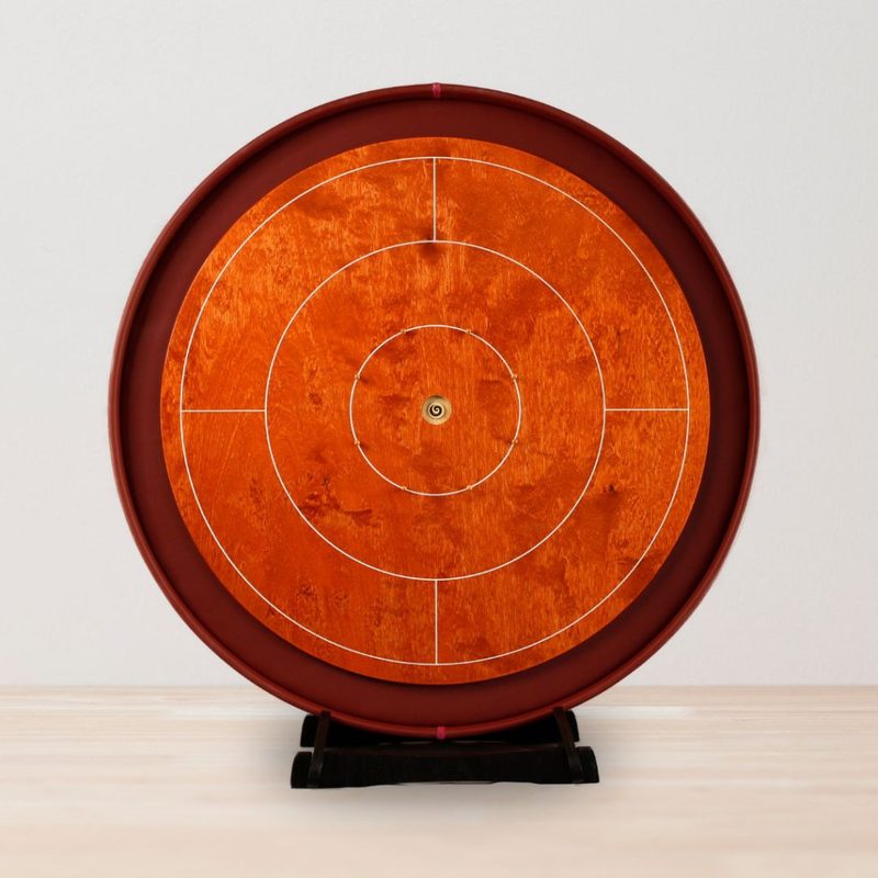 woodestic crokinole tournament set cherry crimson