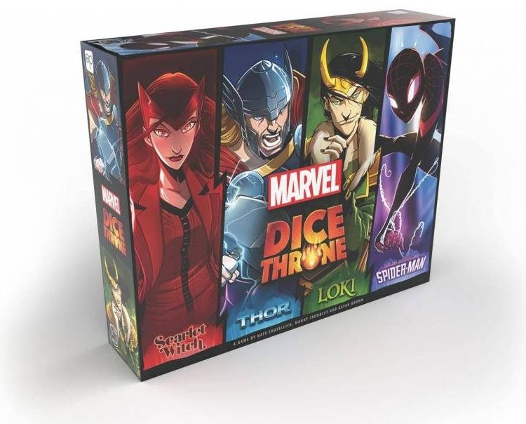 marvel dice throne scarlet witch v thor v loki v spider man