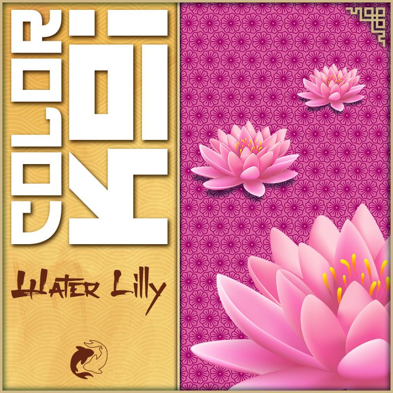 color koi water lilly