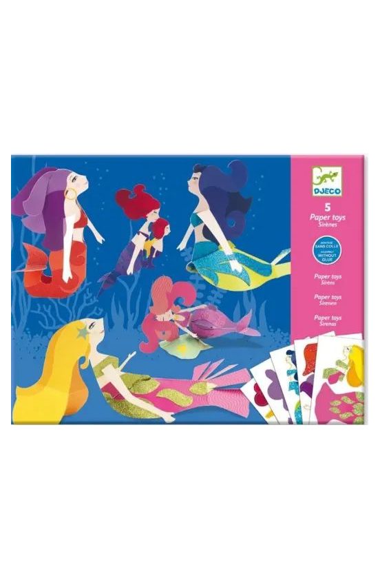 djeco juguetes papel las sirenas 39703 160