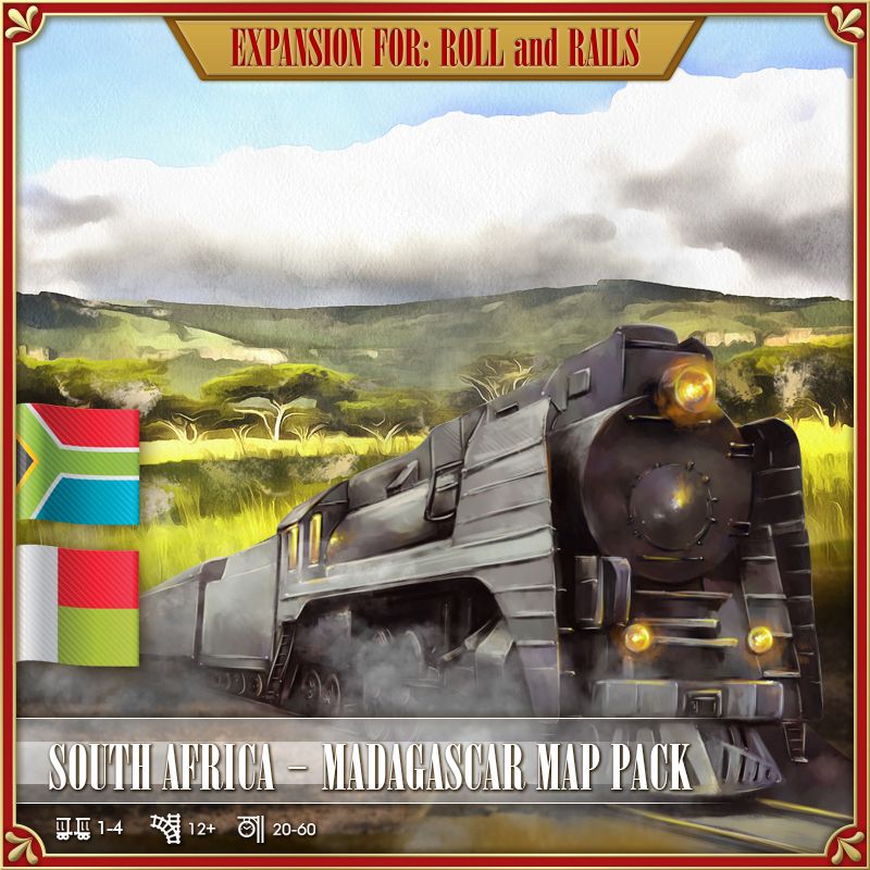 roll and rails south africa madagascar map pack