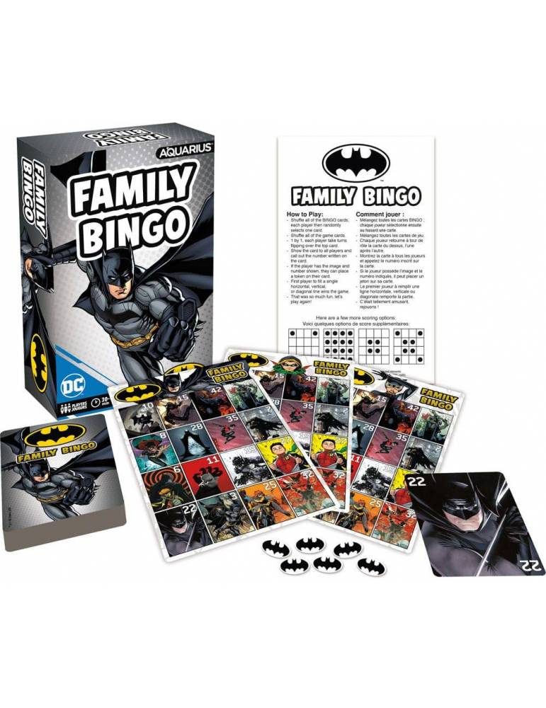 dc comics family bingo batman