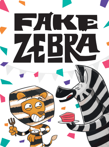 fake zebra