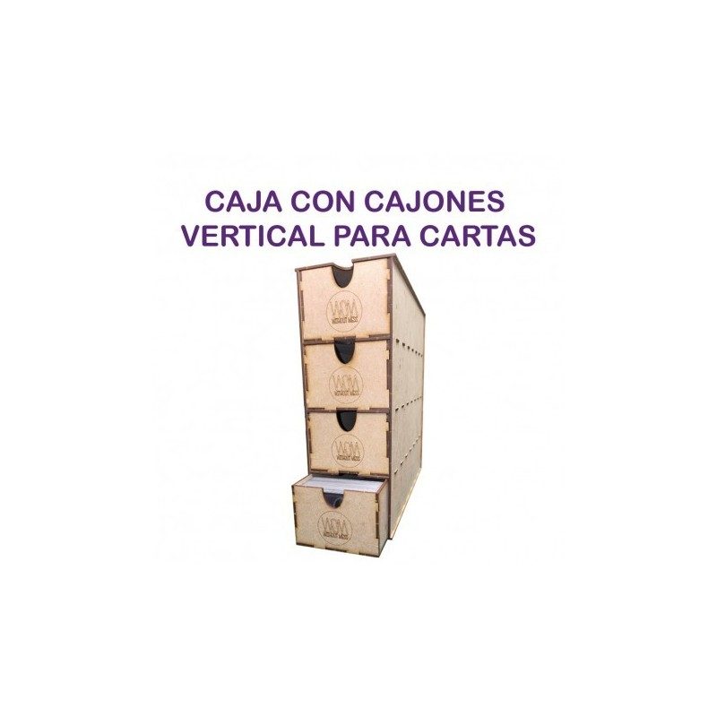 accesorios wom caja con cajas para cartas vertical