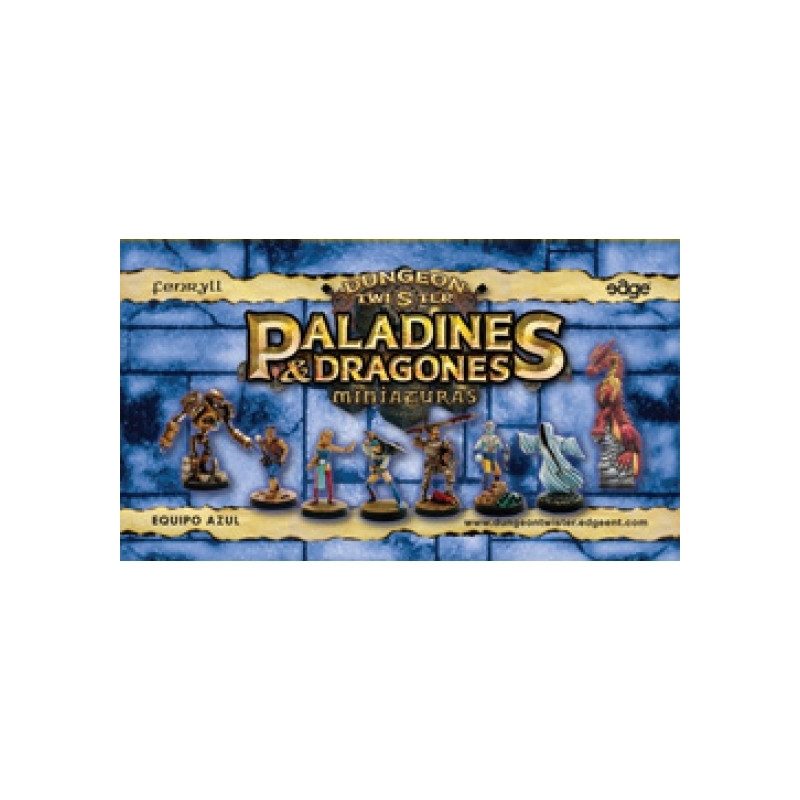 Dungeon Twister Paladines y Dragones Miniaturas: Equipo Azul