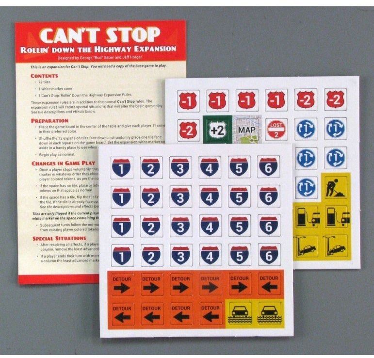 Can't Stop: Rodando por la Autopista