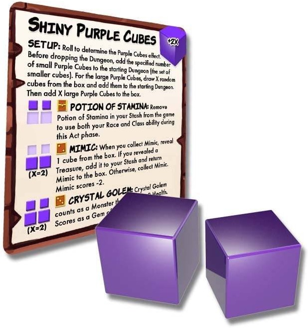 Dungeon Drop: Mysterious Shiny Purple Cubes Mini-Expansion