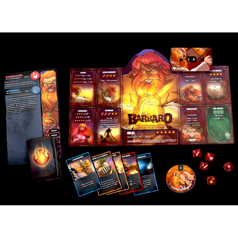 Dice Throne: Season One Rerolled – Battle 1:  Barbarian v. Moon Elf imagen 2