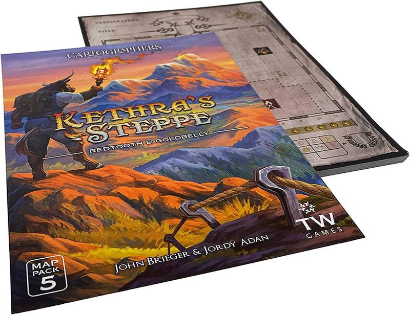 Cartographers: Map Pack 5 – Kethra's Steppe: Redtooth & Goldbelly