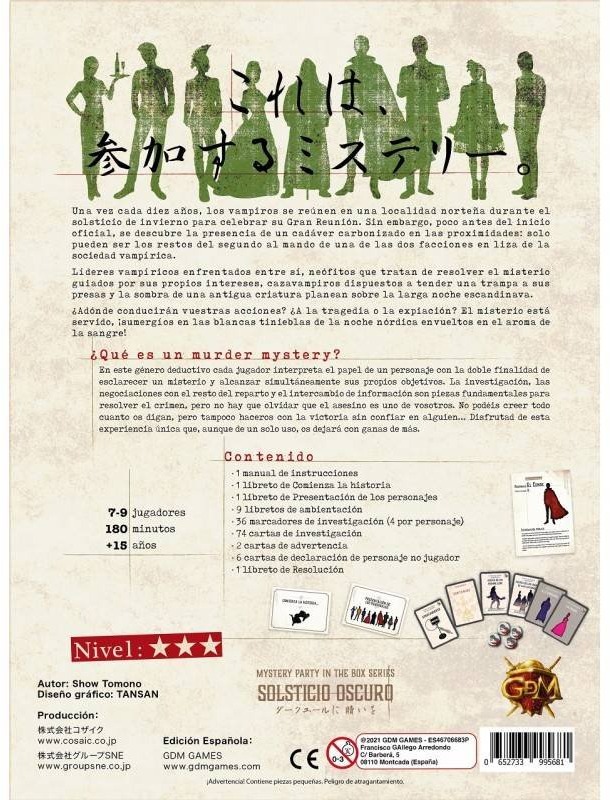 Mystery Party in the Box: Solsticio Oscuro imagen 2