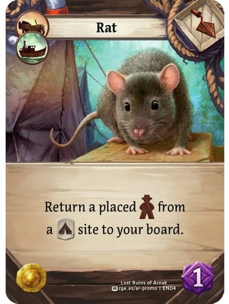 Lost Ruins of Arnak: Rat Promo Card