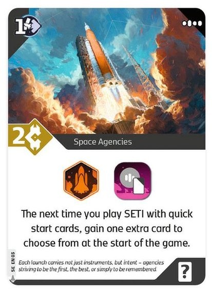 SETI: Space Agencies – Space Agencies Promo Card