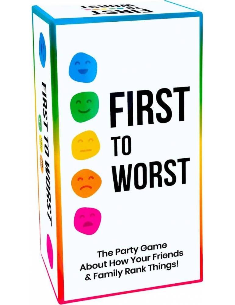 first to worst the party game about how your friends and family