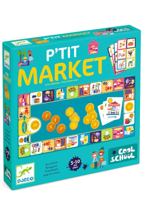 djeco juego cool school little market dj08533