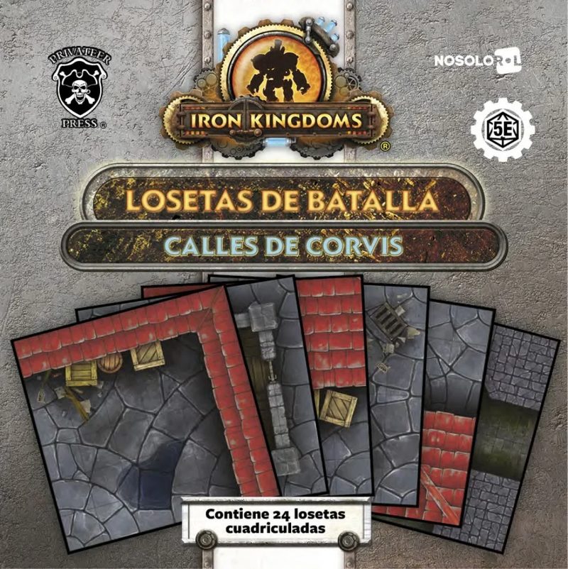 iron kingdoms losetas calles de corvis