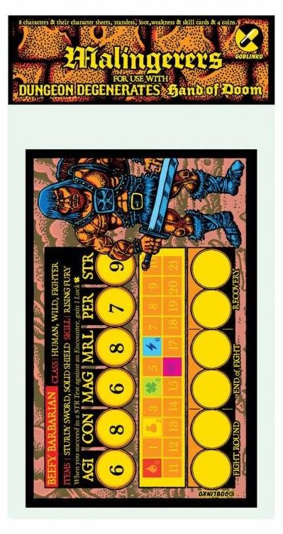 dungeon degenerates malingerers character pack