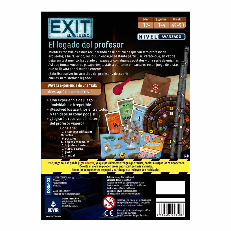 Exit: The Game - El Último Acertijo del Profesor