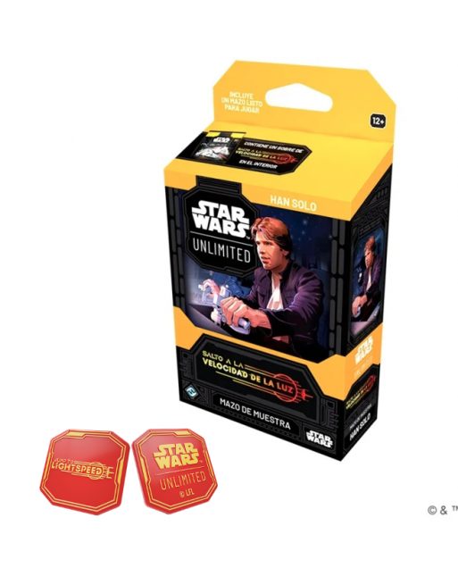 star wars unlimited salto a la velocidad de la luz mazo de muestra han solo